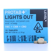 PROTAB+: LIGHTS OUT (THC/D8/THCA/CBN/CBG) 10PK 194MG